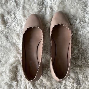 CHLOÉ Lauren Nude Leather Pumps Size: 8 | IT 38